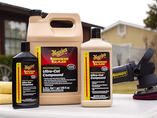 Meguiar's Mirror Glaze M105 Ultra-Cut Compound, 32 Fl. Oz (Pack of 1) - Packaging May Vary
