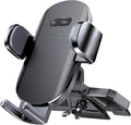 Car Phone Holder, Universal CD Slot Phone Mount, Hands Free Automobile Cell Phone Stand, 360° Adjustable Phone Mount for Car Compatible with iPhone & Android Cell Phones (Black)