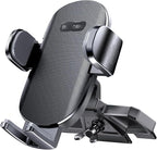 Car Phone Holder, Universal CD Slot Phone Mount, Hands Free Automobile Cell Phone Stand, 360° Adjustable Phone Mount for Car Compatible with iPhone & Android Cell Phones (Black)