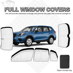 KMF 8pcs Thicken Sun Shades for Subaru Forester 2019-2024 Accessories, Full Car Window Covers Sunshade for Windshield Side Rear, UV Block and Blackout Privacy for Camping Outdoor