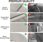 BALEINE Backseat Car Organizer, Back Seat Car Organizers and Storage, Kick Mats Back Seat Protector, Travel Accessories for Most Automotive (2 Pack, Beige)