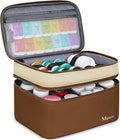 Mancro Dual Layers Medication Travel Case