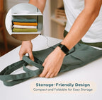 Nook Theory 3-Pack Reusable Grocery Bags - Heavy Duty, Large 12 Oz Cotton Canvas Reusable Shopping Bags With Pockets, 100% Cotton Cloth Grocery Totes, Foldable Multi Compartment (Army Green)