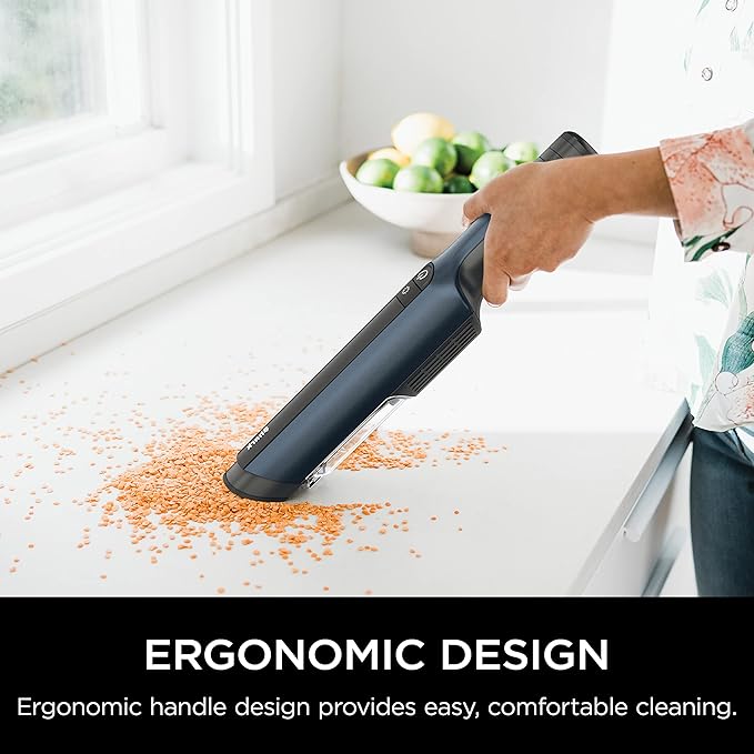 Shark WV410BL WANDVAC Cordless Hand Vacuum, Ultra-Lightweight & Portable with Powerful Suction & Tools for Pets, Designed for
