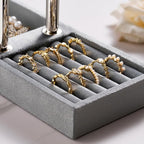 bussdis 2 Tier Bracelet Holder Display - Detachable T Bar Grey Velvet Bracelet Holder, Jewelry Holder Organizer for Bracelet,