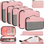 BAGAIL 8 Set/9 Set Packing Cubes Luggage Packing Organizer for Travel, Suitcase Packing Bags for Travel Accessories
