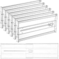 Vtopmart 6 Pack 6" Tall Upgrade Drawer Dividers for Big and Deep Drawer, 12.8"-22.3" Adjustable Expandable Dresser Drawer Org