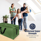HOMESURE 4 Pack Large Strong Moving Bags with Zippers & Carrying Handles - Water-Resistant - Heavy Duty Storage Tote for Spac