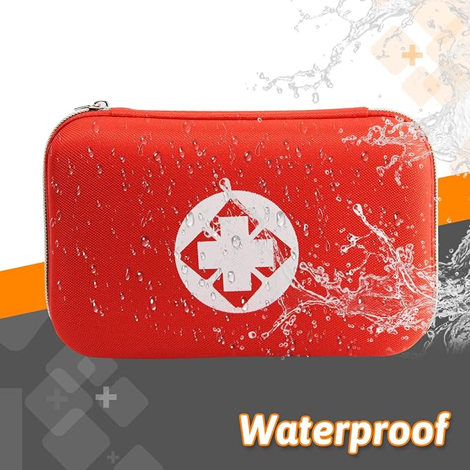 276PCS First Aid Kit Home Car Camping Hiking Emergency Supplies Small Compact Lovely Bag for School Outdoor, Basic Outdoor Es