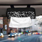 Car Tissue Holder Car Visor Organizer Tissue Box Holder for Car Sun Visor Organizer with Car Vehicle Accessories Essentials Interior for Women Men Sliver Leopard Skin