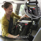 Lusso Gear Car Organizer for Front Seat or Car Seat, Ultra-Durable, One-Size-Fits-All Car Storage Organizers, Easily Keeps Supplies Secure & Upright, Premium Car Seat Organizer for Kids & Adults (Red)