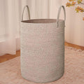 JMvicyroam Large Woven Laundry Basket Hamper,100L Cotton Rope Storage Bin for Blankets,Toys and Clothes,Decorative Tall Nurse