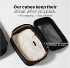 LeanTravel Premium Compression Packing Cubes for Travel - Suitcase Organizer Bags with Double Zipper & Breathable Mesh Panel 
