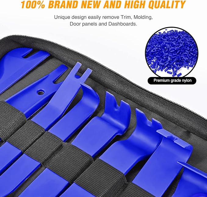 GOOACC 238Pcs Trim Removal Tool, Auto Push Pin Bumper Retainer Clip Set Fastener Terminal Remover Tool Adhesive Cable Clips P