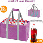 WONDAY Reusable Grocery Bags, Extra Large Utility Tote Bag for Women, Foldable Large Tote Bag Shopping Bags for Groceries, Storage, Picnic, Beach, Pool (RoseRed)