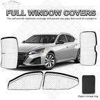 KMF 6pcs Thicken Full Window Sun Shades for Nissan Altima 2019-2025 Accessories, Car Window Covers Sunshade for Windshield Side Rear, UV Block and Privacy Blackout for Car Camping Outdoor