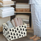Black Lab Gifts Storage Bins & Boxes with Handles,Dog Foldable Basket for Organizing Dog Lovers Women,Labrador Retriever Chri