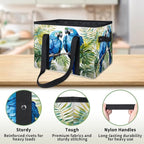 Reusable Grocery Bags Heavy Duty Shopping Bags Foldable Large Tote Bags with Long Handles & Hard Bottom