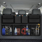 Car Trunk Organizer, Large Capacity Car Organizers and Storage with 8 Pockets, Waterproof Backseat Hanging Organizer for SUV, T