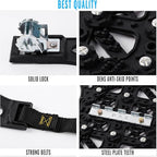VaygWay Car Snow Tire Anti-Slip Chains - All Season Black Upgraded - Emergency Vehicle Tire Chains for Cars, SUVs, & Trucks (