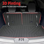Cargo Liner for 2025 Ford Expedition Max & Lincoln Navigator L - All - Weather Back Seat Cover and Trunk Cargo Mat, Expedition Accessories (Backrest + Trunk Mat, Max/L Only)