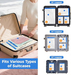 10 Pack Travel Vacuum Storage Bags with Cordless Electric Pump, Combo Rechargeable Space Saver Vacuum Seal Bags for Clothing 
