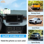 Aunginsy Dashboard Phone Holder Compatible with Ford Maverick 2022-2024, 8-inch Navigation Screen Upper Panel Fixed Clip 360° Rotation Mobile Phone Mount for Most Cell Smartphone Bracket Accessories
