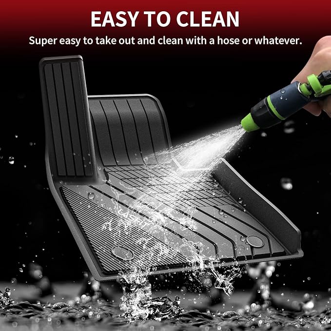 LASFIT Floor Mats Fit for BMW X7 2019-2025 2026 7 Seaters, Custom Fit TPE All Weather Waterproof Floor Mat Front & Rear Rows Car Liners for xDrive40i xDrive50i M50i M60i, Black