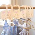 Wooden Bow Nursery Closet Dividers - Baby Girl Closet Organizer with Bow,Newborn to 24,Girl Closet Dividers,Bow Baby Shower(B