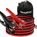 Jumper Cables for Car,8 Gauge 12 Feet Heavy Duty Booster Cable,Quick Connect Automotive Wires with Alligator Clips,Carrying Bag for Cars Trucks