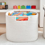 R RUNKA 3 Pack Storage Basket for Cabinet and Toy Organization - 13"x9.8"x8.7" Baskets for Storage - Baby Toy Bin - Toy Stora