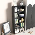 5 Tier book shelf,5 Cube Storage Organizer,5 Tier Cube Low Bookcase Freestanding Storage Display Organizer, 54 Inch Versatile