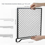 Nexu 6-Pack Metal Mesh Shelf Dividers for Closet Organization, Ultra-Stable Under-Shelf Hook Design, Matte Non-Slip Heavy Dut