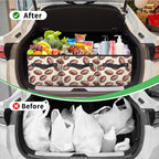 Reusable Grocery Bags Heavy Duty Shopping Bags Foldable Large Tote Bags with Long Handles & Hard Bottom