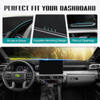 FIILINES Dash Cover for Toyota Tacoma 2024-2026, Dashboard Cover Mat for Tacoma Accessories Mesh Breathable Non-Slip Dash Mat