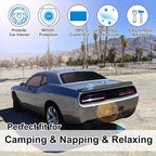 TINGLU Window Shades for Dodge Challenger 2015-2023 (SXT, RT, GT) Accessories Car Side Full Windows Rear Windshield Sun Shade Sun UV Rays & Privacy Protection for Camping,Napping,and Relaxing 6PCS