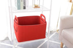 Minoisome Storage Basket Felt Storage Bin Collapsible& Convenient Box Organizer with Carry Handles for Office Bedroom Closet 