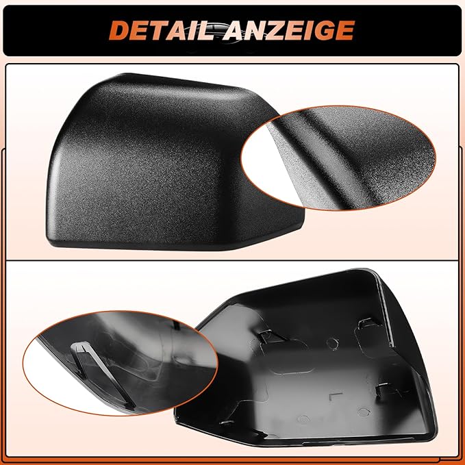 ACLONG Glossy Black Mirror Cover Caps Rearview Side Mirror Covers Fit for Ford F150 2015-2020 Left Driver Side Replaces #FL3Z-17D743-BA -1 PC