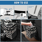 Car Trash Can – Multi-Purpose, Lightweight and Portable with Durable Water-Resistant Coating, No Installation Required, Practical and Ample Capacity, Variety of Colors Halloween Ghost Pumpkin