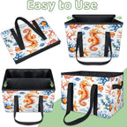 Reusable Grocery Bag, Foldable Large Shopping Tote Bag for Groceries Kitchen Picnic Car Trunk