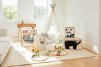 3 Sprouts Toy Storage Organizer: Toy Box Cube Organizer for Playroom, Nursery - Foldable Storage Bin - Panda