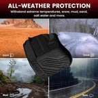 LASFIT Floor Mats & Cargo Mat for Honda HRV 2016-2022 (AWD Model), All Weather TPE Custom Fit HR-V Floor Liner Accessories, 1st & 2nd Row & Trunk Mat Full Set, Black (Not for FWD)