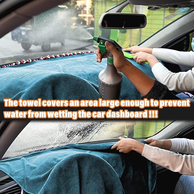 NEWISHTOOL Window Tint Tools Towel for Dash Absorbent Tint Cover, Vehicle Windshield Film Installation Soak Shield Dash Protector Dashboard Protector 30 x 70 Inch
