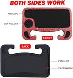 eing Bling Auto Steering Wheel Desk, Laptop,Tablet, Notebook Car Travel Table, Food Eating Hook On Steering Wheel Tray, for Constant Travelers, Fits Most Vehicles Steering Wheels,Red
