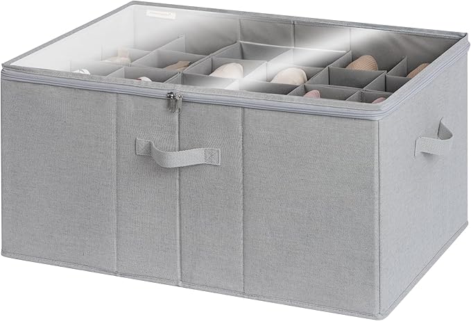 StorageWorks Underbed Storage Bins with Shoe Organizer for Closet