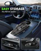 Handheld Vacuum Cordless, Rechargeable Car Vacuum Cleaner with Multiple Attachments, Portable Hand Held Vacuum Suction Power,