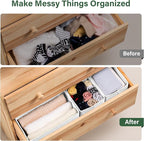Kootek 16 Pack Drawer Organizer Clothes, Dresser Drawer Organizers for Clothing Fabric Foldable Closet Organizers and Storage