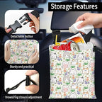 Car Trash Bag Large Hanging Can for Back of Seat, Cute Waterproof Car Garbage Bag for Vehicle, Travelling, Outdoor Cute Cats