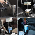 2 Pack Newlest 2 in 1 Phone Mount for Car Cup Holder with Adjustable Base, Phone Holders for Car Cupholder, No Shaking 360° F