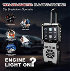 V519 OBD2 Diagnostic Scanner Tool - Vechicle Check Engine Light Code Reader with Battery Voltage Tester, I/M Readiness, Reset,